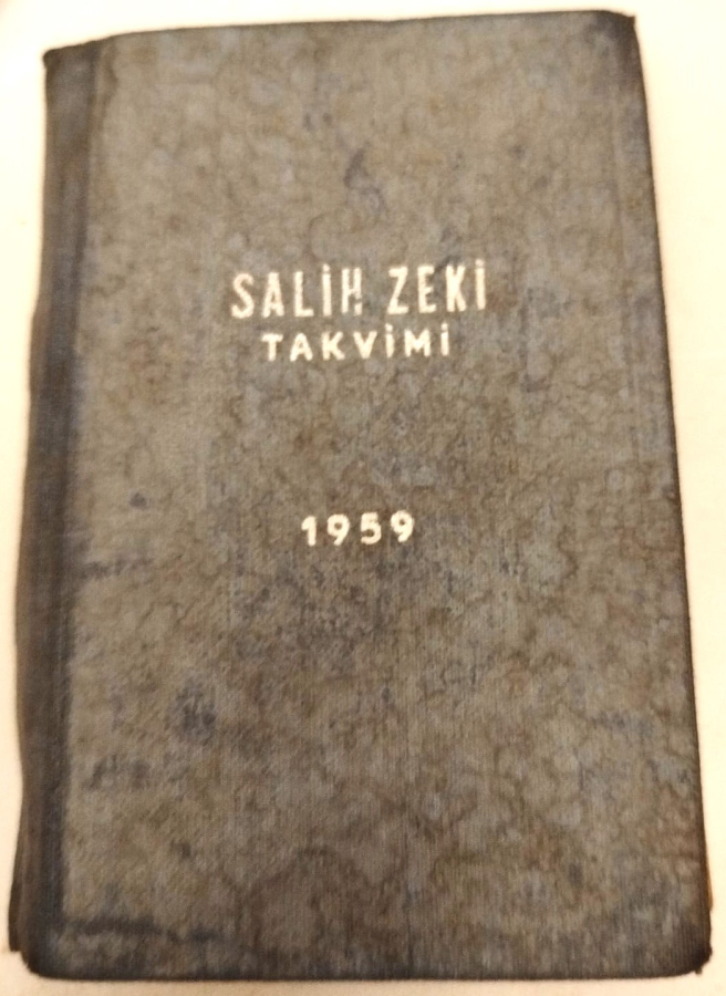 1959 SALİH ZEKİ TAKVİMİ ANSİKLOPEDİK ZİRAAT REHBERİ CEP TAKVİMİ