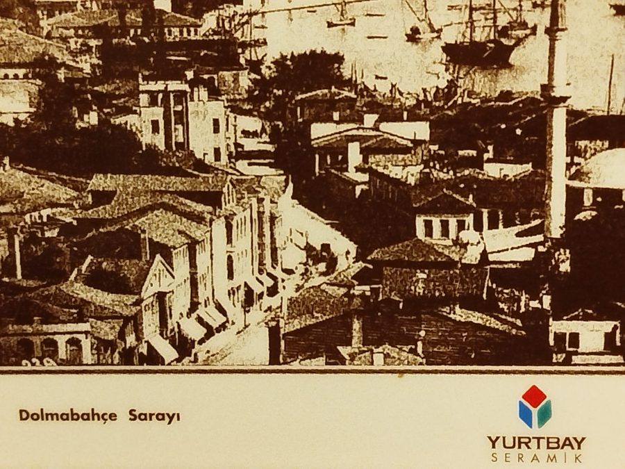 1894 DOLMABAHCE SARAYI YURTBAY SERAMİK PANO SEBAH & JOAİLLİER