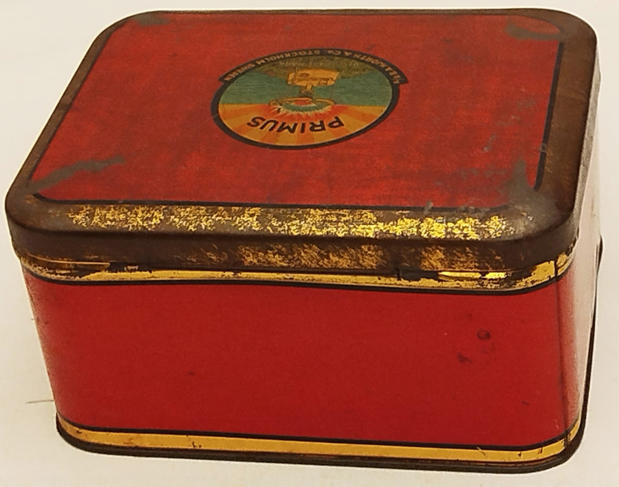 PRIMUS REG. TRADE MARK STOCKHOLM SWEDEN TENEKE GAZ OCAGI KUTUSU