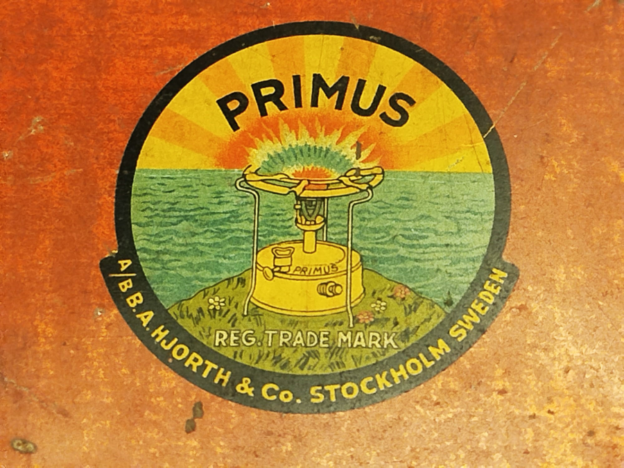 PRIMUS REG. TRADE MARK STOCKHOLM SWEDEN TENEKE GAZ OCAGI KUTUSU
