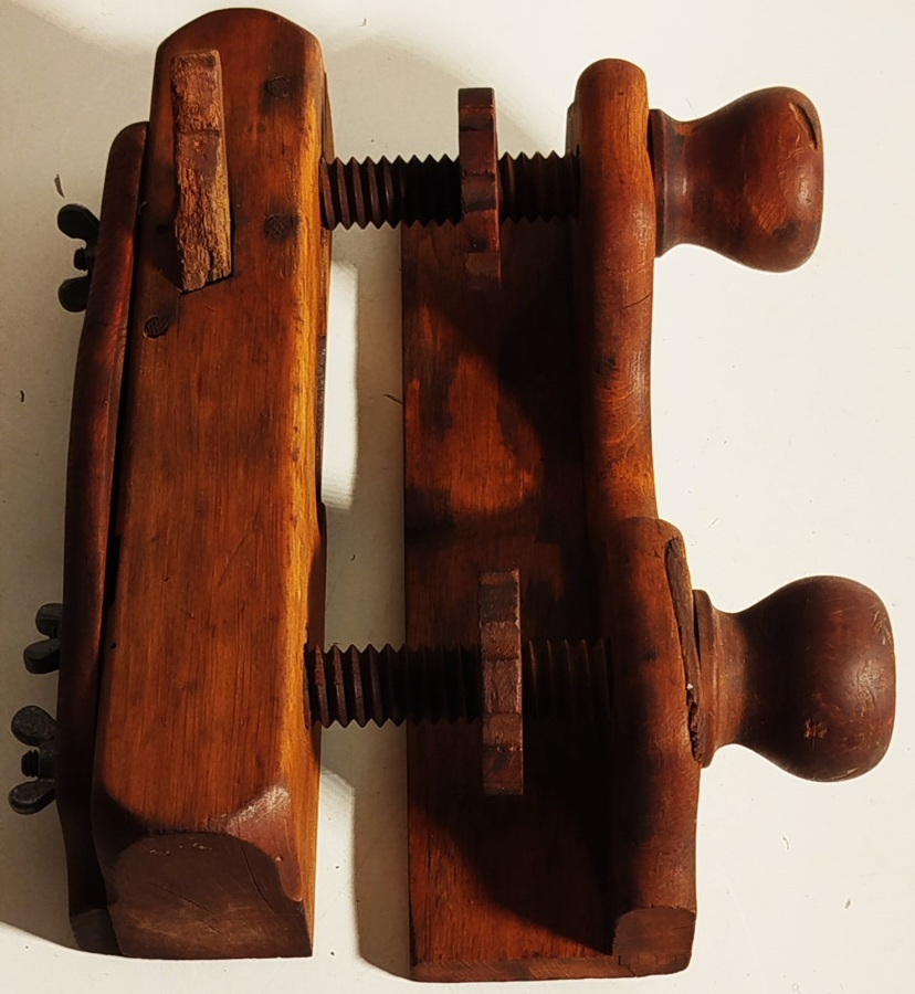 OSMANLI AHSAPDAN CELİK KESİM  BICAKLI MARANGOZ AHSAP KESME TRASLAMA USTA EL RENDESİ 