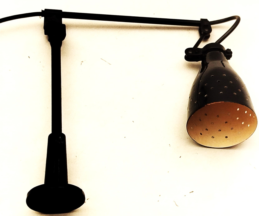 1950 AMERİKA USA ENDUSTRİEL AKROBAT OYNAR SİSTEMLİ CALIŞMA AYDINLATMA LAMBASI