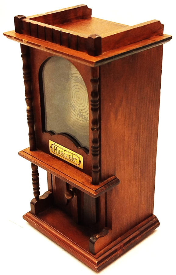 NUSİCALE ANTİKA AHŞAP CEKMECELİ LATARNALI MÜZİK KUTUSU
