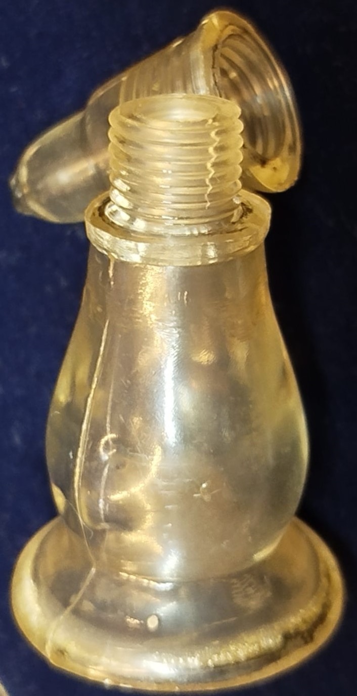 ENFİYE SİSESİ CEPDE TASINAN SEFFAF MİKA VİDA KAPAKLI