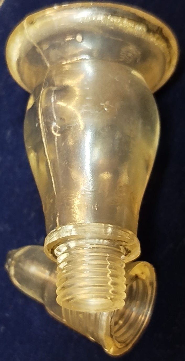 ENFİYE SİSESİ CEPDE TASINAN SEFFAF MİKA VİDA KAPAKLI