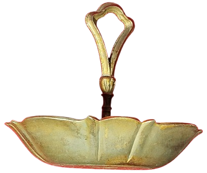 1950 SEKERLİK MEYVALIK İKRAMLIK TASIMA KULPLU İTALYAN