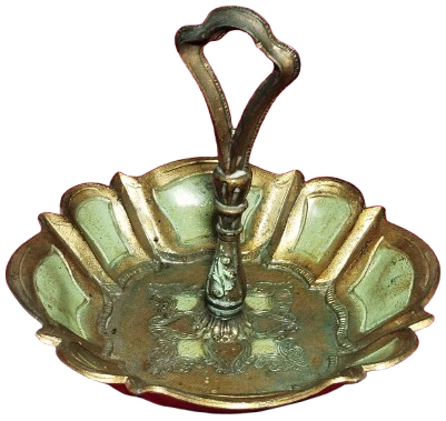 1950 SEKERLİK MEYVALIK İKRAMLIK TASIMA KULPLU İTALYAN