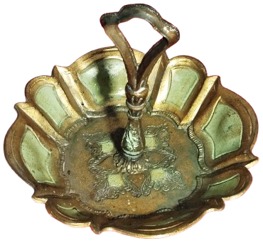 1950 SEKERLİK MEYVALIK İKRAMLIK TASIMA KULPLU İTALYAN