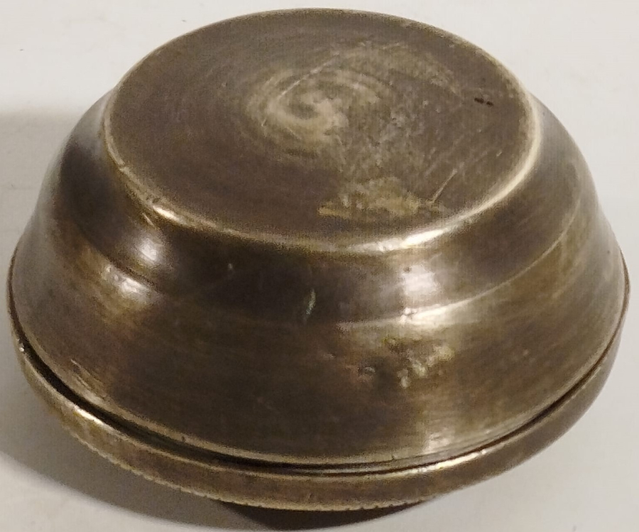 OSMANLI DÖNEMİ NADİR FORMDA SÜLEYMANİYE İŞİ KAPAKLI GELİN KINA TASI 