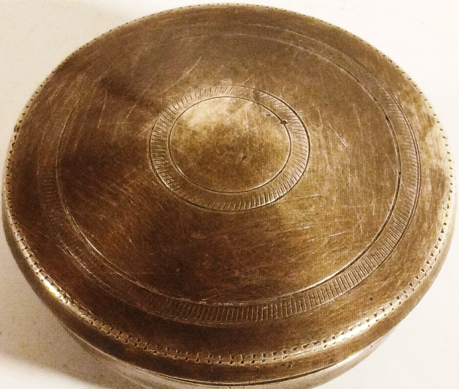 OSMANLI DÖNEMİ NADİR FORMDA SÜLEYMANİYE İŞİ KAPAKLI GELİN KINA TASI 