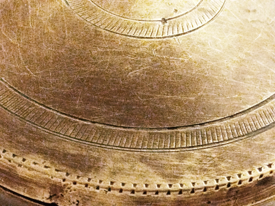 OSMANLI DÖNEMİ NADİR FORMDA SÜLEYMANİYE İŞİ KAPAKLI GELİN KINA TASI 