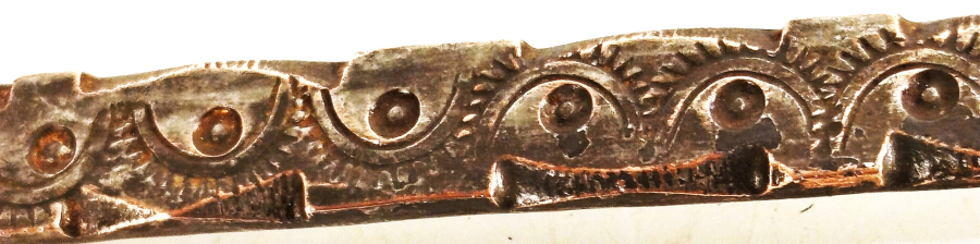 OSMANLI TEKKE İŞİ DÖGME TEK PARCA  BAKIR SAP KISMI SICAK DÖGME EL İŞCİLİKLİ SÜZGEÇLİ DELİKLİ KEPÇE