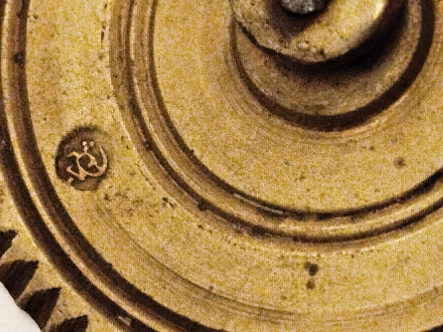 OSMANLI SULEYMANİYE BRONZ DAMGALI MEKANİK HAMUR KESME ALETİ