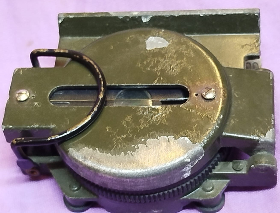 ASKERİ PUSULA  25 KM ENGINEER DIRECTION LENSATIC COMPASS METAL ALUMİNYUM KASA