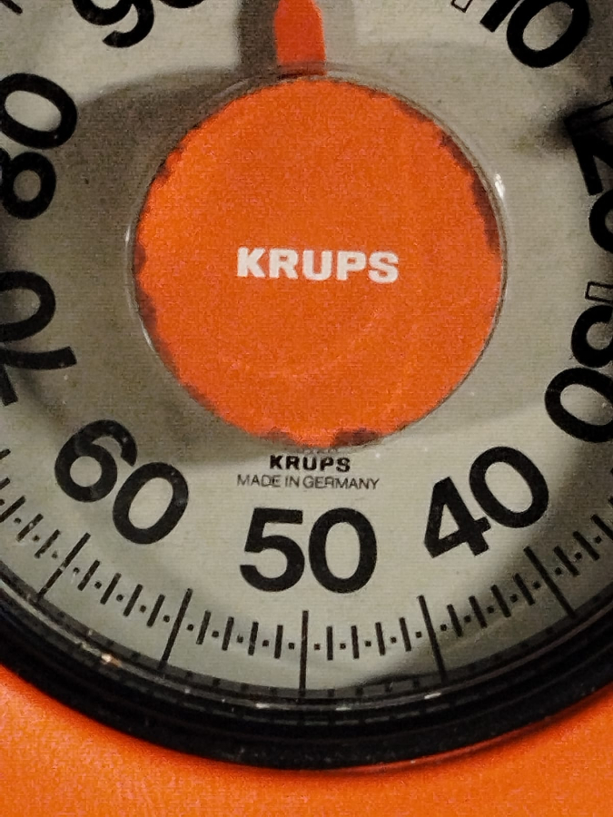 1970 KRUPS BASKUL MEKANIK  PORTAKAL RENK MADE IN GERMANY KALİBRE AYARLI 