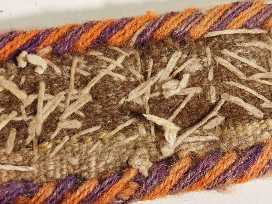 SAMAN YORUK DEVE BOYUNDURUK TAMAMI KOK BOYA YUN KECE EL YAPIM