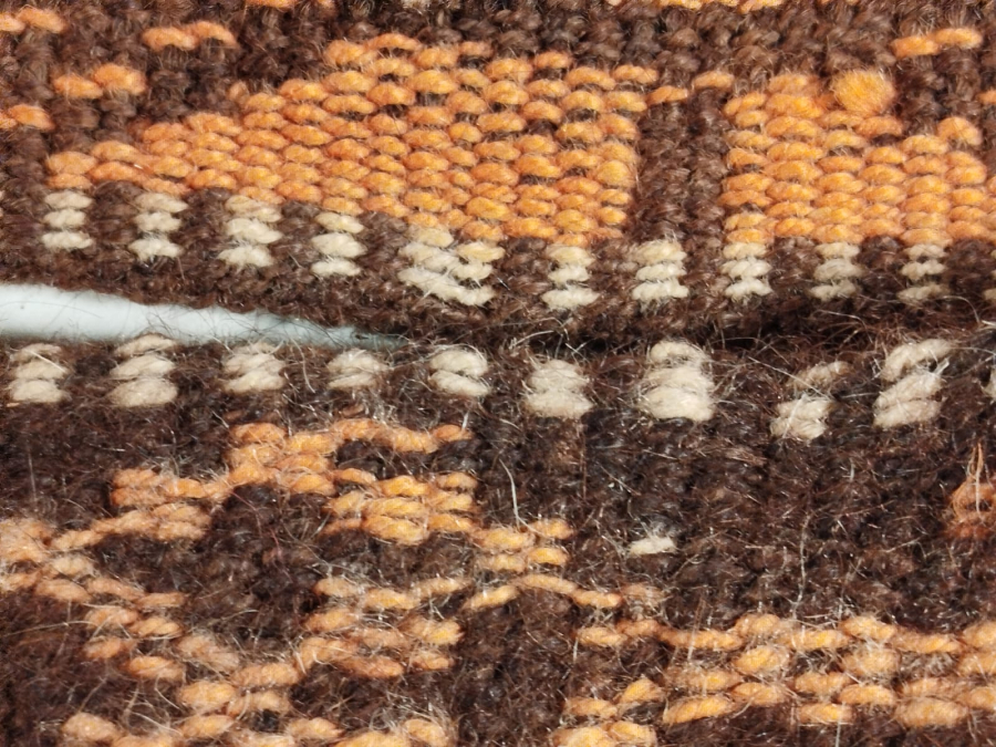 SAMAN YORUK DEVE BOYUNDURUK TAMAMI KOK BOYA YUN KECE EL YAPIM