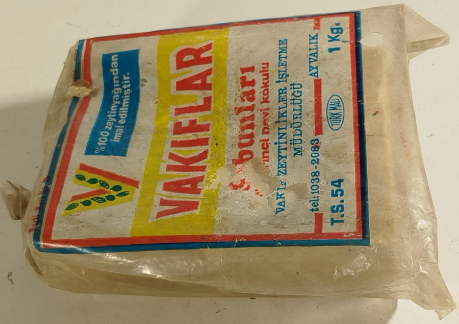1970 VAKIFLAR  SABUNLARI BİRİNCİ NEVİ KOKULU AYVALIK 1 KİLO