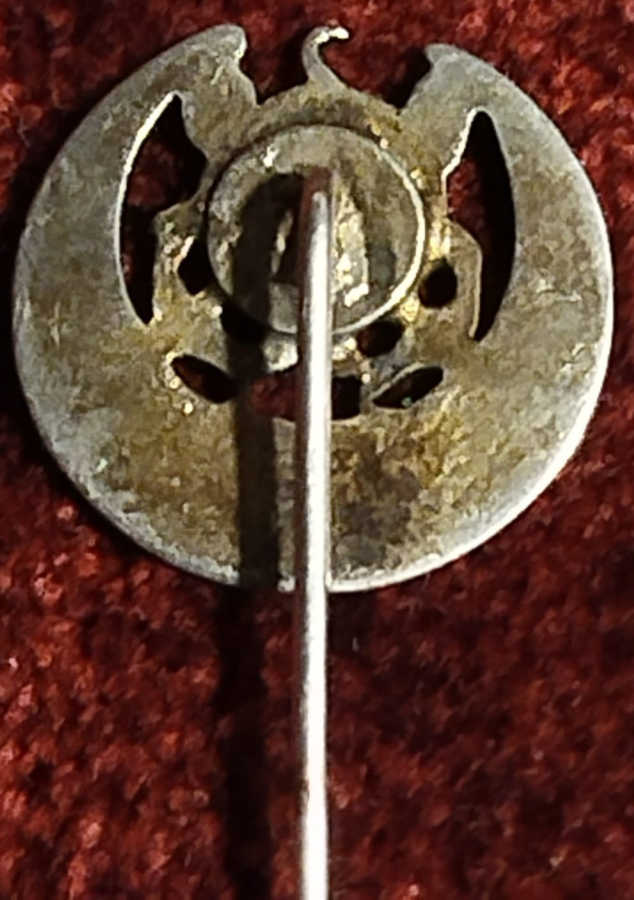 OSMANLI DONANMA-I İANE CEMİYETİ ROZETİ ARMALI GÜMÜŞ UZERİ  SICAK MİNELİ İGNELİ ROZET