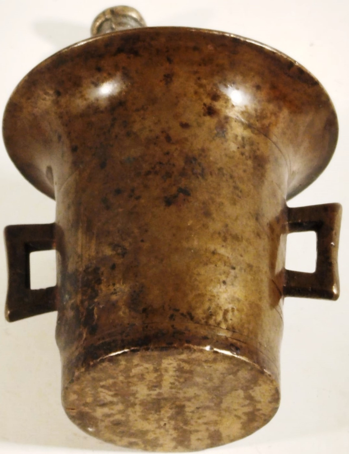 OSMANLI CİFT KULAKLI BRONZ HAVAN ORTA BOYDA