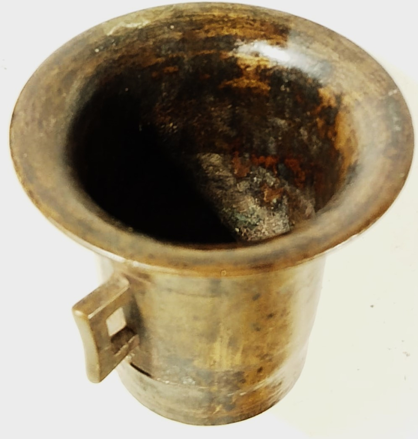 OSMANLI CİFT KULAKLI BRONZ HAVAN ORTA BOYDA