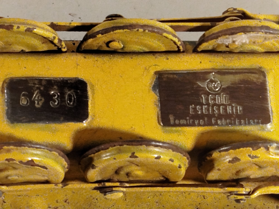 1956 RAYBANK TREN METAL KUMBARA TCDD ESKİSEHİR DEMİR YOL FABRİKALARI İMALATI EKSİKSİZ NADİR