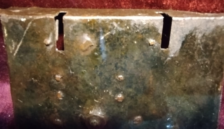 OSMANLI KAYNANA SANDIGI ZİLLİ KİLİT SANDIK KİLİDİ KOMPLE  METAL EL YAPIM PERCİNLİ KİLİT