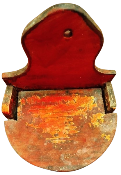 OSMANLI AHŞAP KAPAKLI MUTFAK TUZ KOYMA SAKLAMA KABI