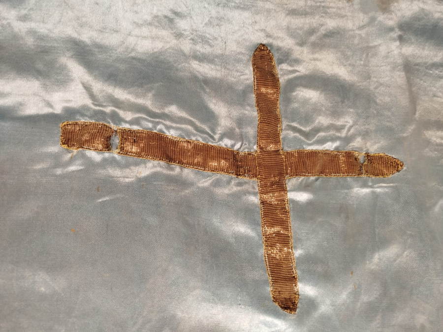 KİLİSE VAFTİZ BEBEK ÖRTUSU İPEK KENARLAR SACAKLI