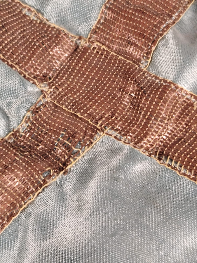 KİLİSE VAFTİZ BEBEK ÖRTUSU İPEK KENARLAR SACAKLI