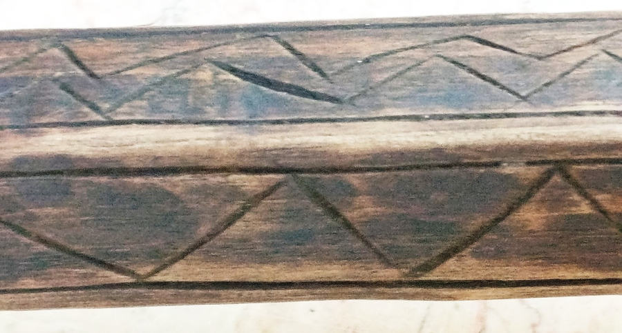 OSMANLI TEK PARCA AHSAPDAN EL YAPIM TEKKE HELVA KASIGI