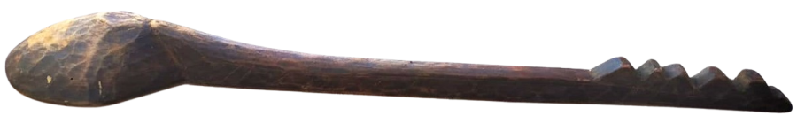 OSMANLI TEK PARCA AHSAPDAN EL YAPIM TEKKE HELVA KASIGI