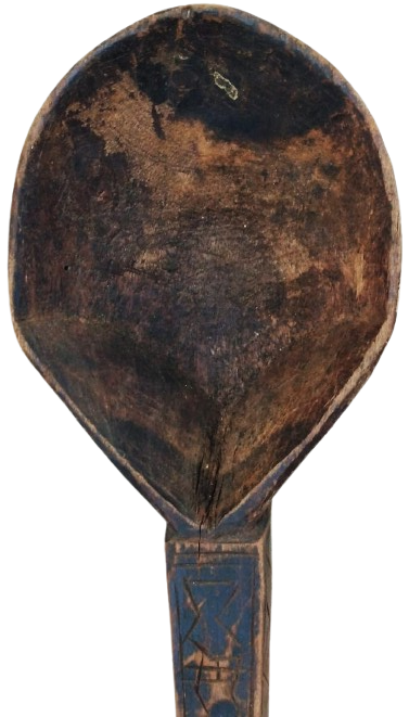 OSMANLI TEK PARCA AHSAPDAN EL YAPIM TEKKE HELVA KASIGI