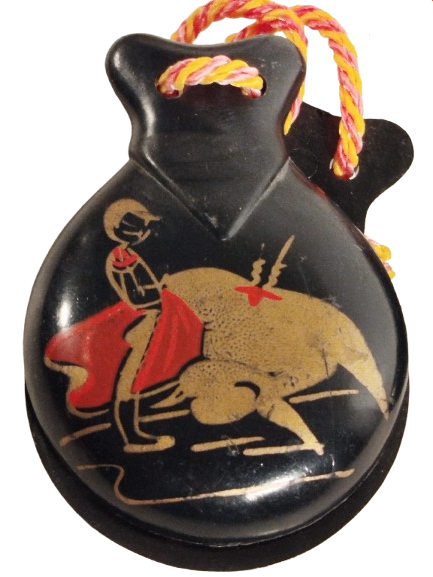 ORJİNAL İSPANYOL FLAMENKO RİTİM ALETİ KASTANYET CİFT TINISI YUKSEK OZEL ALASIM