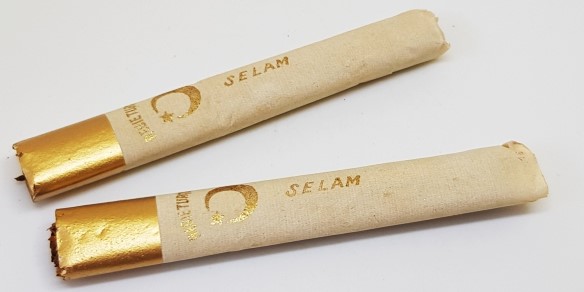 OSMANLI DÖNEMİ ALTIN UCLU İKİ ADET  REGİE TURQUE SELAM İÇİLMEMİŞ SİGARA  