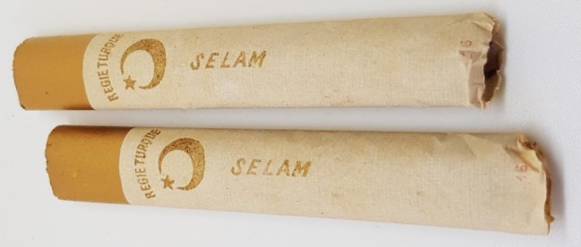 OSMANLI DÖNEMİ ALTIN UCLU İKİ ADET  REGİE TURQUE SELAM İÇİLMEMİŞ SİGARA  