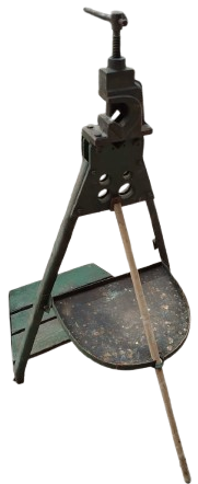 1940 MENGENE TESİSATCI DEMİRCİ SEYYAR ACILIR KAPANIR TASINABİLİR USTA TEZGAHI