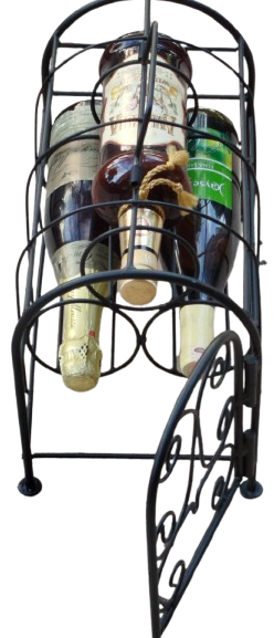 UC İÇKİ ŞİŞE ALAN METALEL YAPIM TASINABİLİR BAR KAFESİ