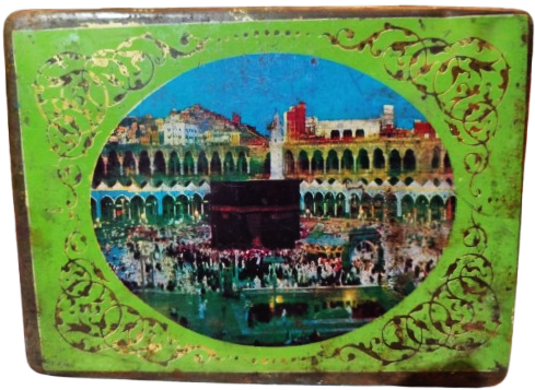 1960 TENEKE KAPAKLI KUTU MEKKE I MUKERREME Yİ TAVAF EDENLER GÖRSELLİ