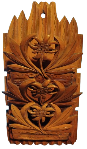 MASİF EL OYMA UC TEREKLİ MEKTUPLUK 