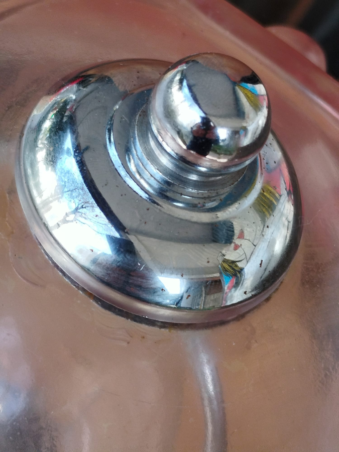 1980 İTALYAN TİFANİ CAM MANTAR FORM LAMBA CALIŞMA MASA LAMBASI 