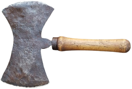 OSMANLI SICAK EL DÖGME CELİK CİFT TARAFLI  MARANGOZ RUTUS  BALTA