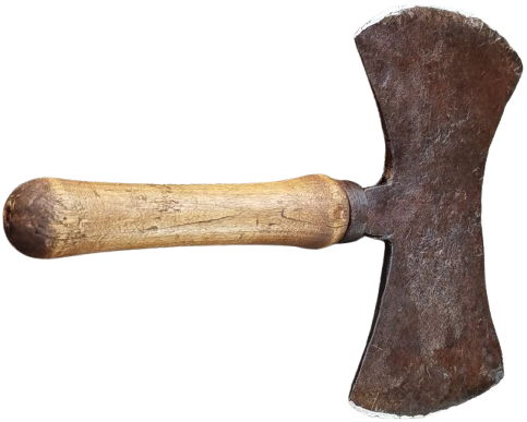 OSMANLI SICAK EL DÖGME CELİK CİFT TARAFLI  MARANGOZ RUTUS  BALTA