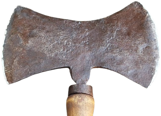 OSMANLI SICAK EL DÖGME CELİK CİFT TARAFLI  MARANGOZ RUTUS  BALTA