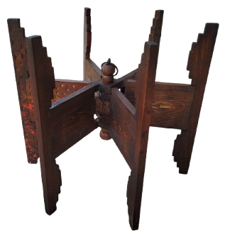 OSMANLI SİNİ AYAGI MASİF TAMAMI EL YAPIM TEK PARCA AGACDAN