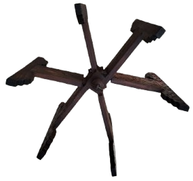 OSMANLI SİNİ AYAGI MASİF TAMAMI EL YAPIM TEK PARCA AGACDAN