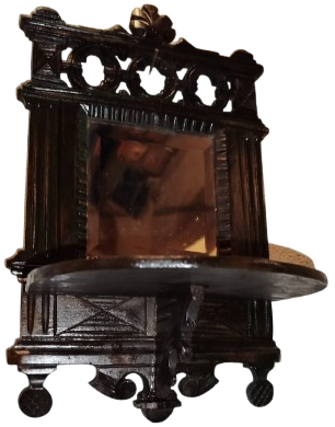 OSMANLI CEVİZ KOMPLE EL OYMA TAS VİZOTELİ AYNALI COK GUZEL TEREKLİ CIRALIK