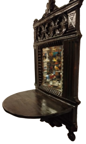 OSMANLI CEVİZ KOMPLE EL OYMA TAS VİZOTELİ AYNALI COK GUZEL TEREKLİ CIRALIK