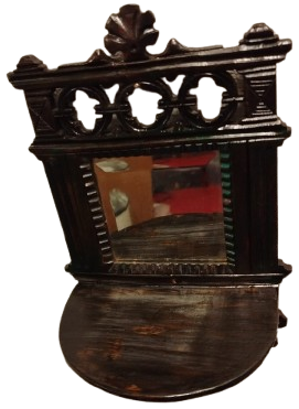 OSMANLI CEVİZ KOMPLE EL OYMA TAS VİZOTELİ AYNALI COK GUZEL TEREKLİ CIRALIK