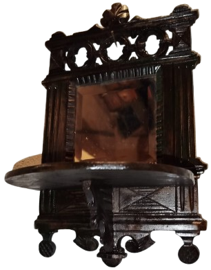 OSMANLI CEVİZ KOMPLE EL OYMA TAS VİZOTELİ AYNALI COK GUZEL TEREKLİ CIRALIK